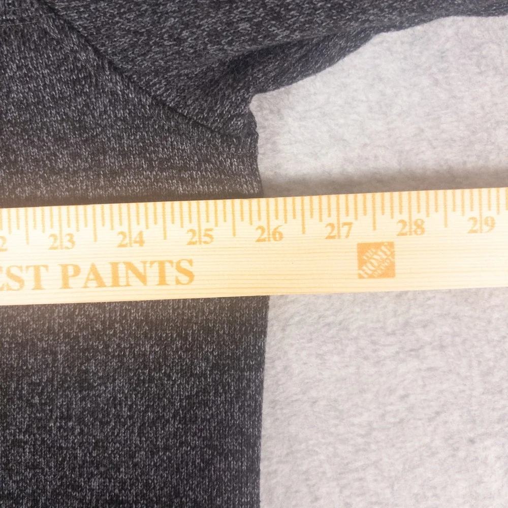 Van Heusen Flex Mens XXL Charcoal Gray Heather Quarter Zip Pullover Sweater